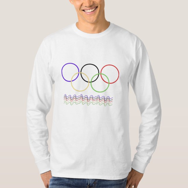 Camiseta Vibrant Interlocking Rings & Wavy Lines Sportswear (Frente)