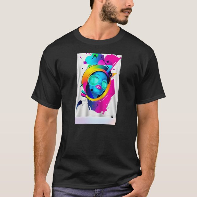 Camiseta vibrant t-shirt design (Frente)