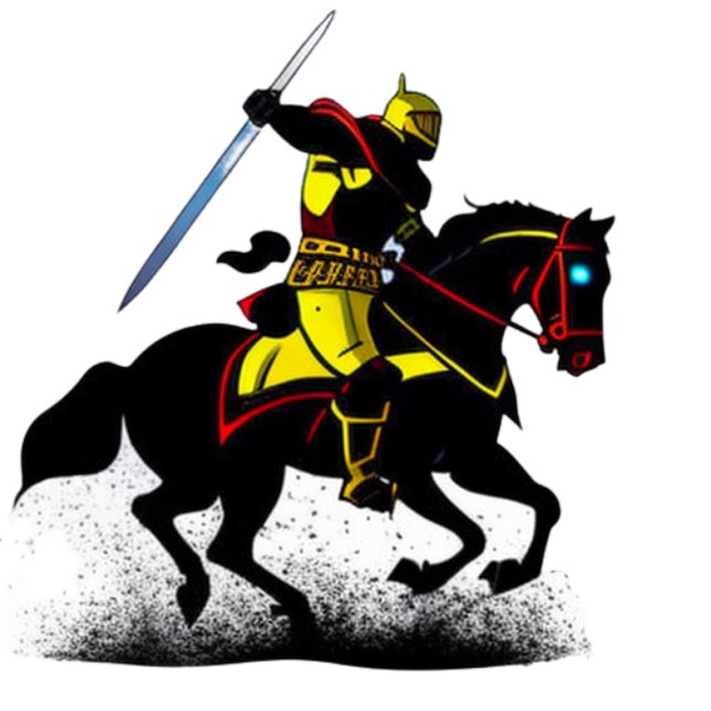 Camiseta Vibrante Cavaleiro Almofada de Arremesso  (Criador carregado)