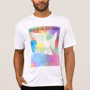 Camiseta Vibrante Colorido, Vibrante, Cinza de Verão, Marid