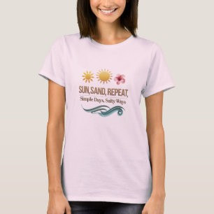Camiseta Vibrante da Praia