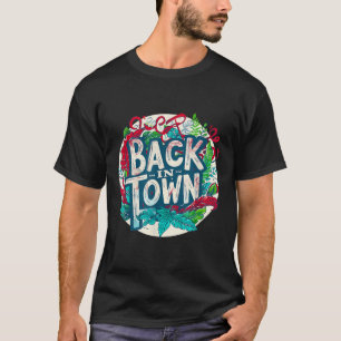 Camiseta Vibrante de Volta à Cidade Para Um Apelo Descontra