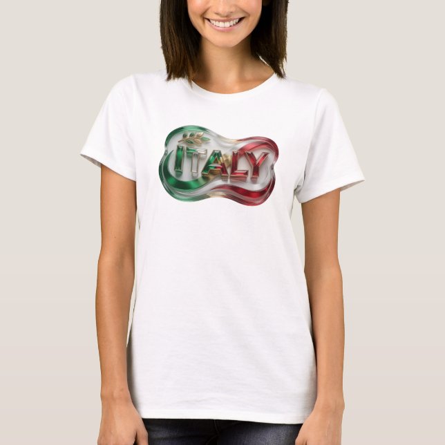 Camiseta Vibrante Dourada ITÁLIA (Frente)