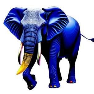Camiseta Vibrante Elefante Porta-Copos de Vidro Caixa de Pr
