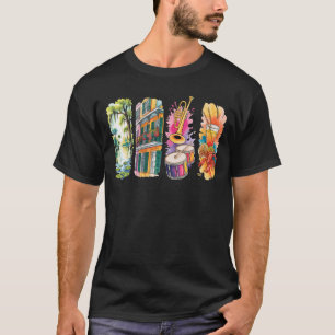 Camiseta Vibrante Nola Jazz Lagostim Bayou de Nova Orleans