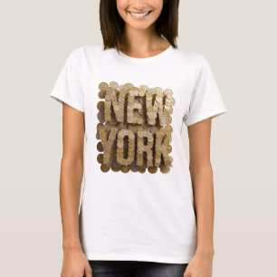 Camiseta Vibrante Ouro NOVA YORK Impressão v2