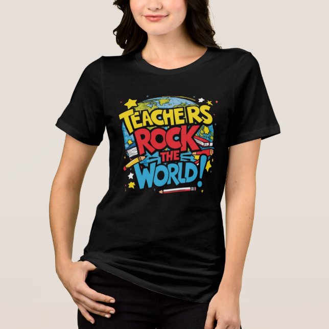 Camiseta vibrante para educadores (Frente)