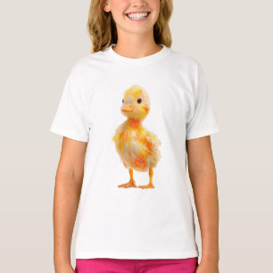 Camiseta Vibrante Patinho Bebê Fofinho Infantil