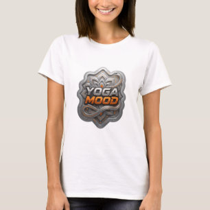 Camiseta Vibrante Prata Citação YOGA MOOD
