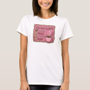 Camiseta Vibrante Rosa CAFÉ PRIMEIRO DEPOIS ENSINE Arte Ves