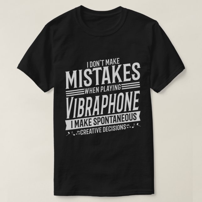 Camiseta Vibraphone Player Musical Instrumento Vibraphone T (Frente do Design)