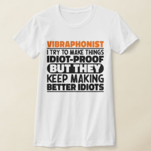 Camiseta Vibraponista Tento Fazer Coisas Engraçadas