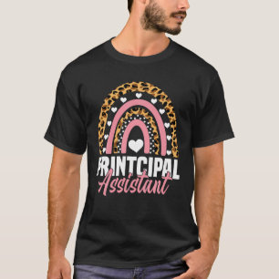 Camiseta Vice-Diretor Leopardo Arco-Íris Título do Cargo Es