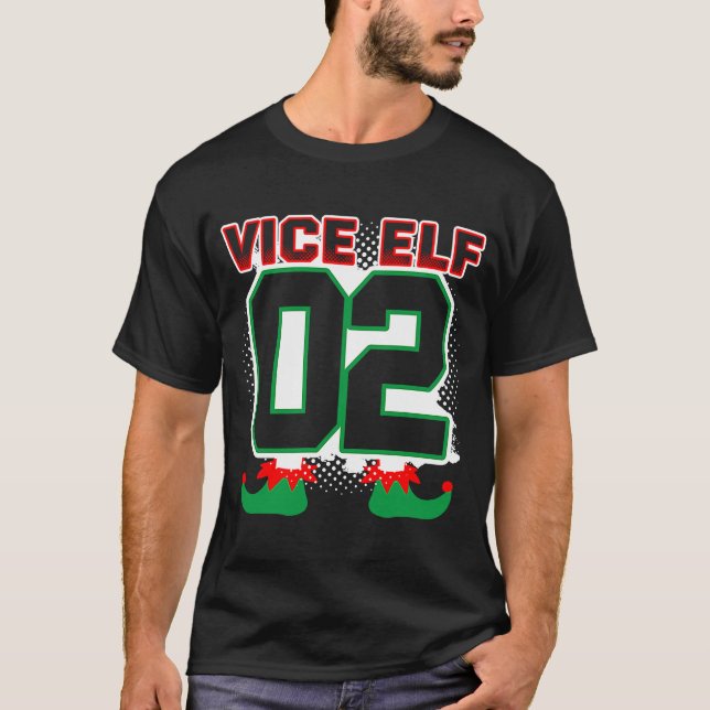 Camiseta Vice Elf 2002 Correspondendo Seu Natal (Frente)