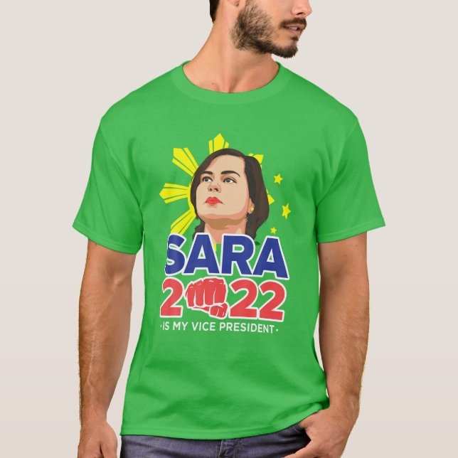 Camiseta Vice-presidente da Sara All VP 2022 Duterte Inday (Frente)