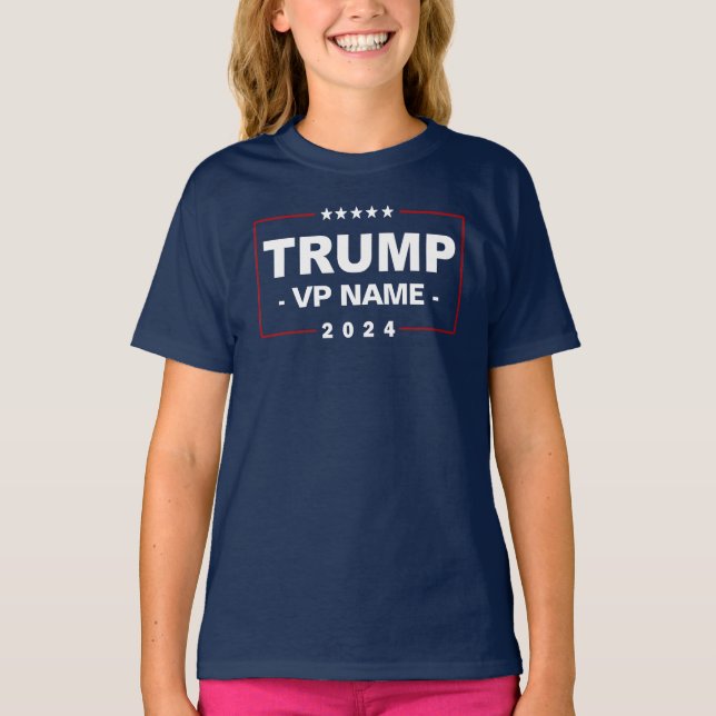 Camiseta Vice-presidente da Trump Personalizada 2024 (Frente)
