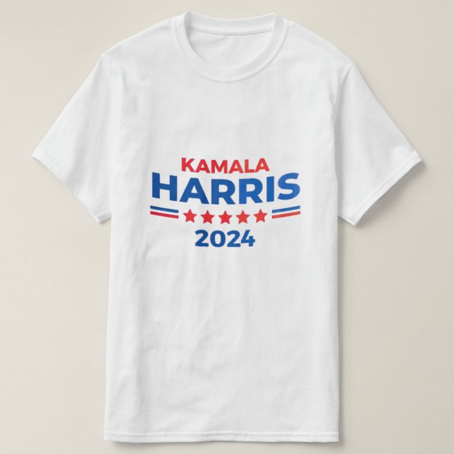 Camiseta Vice-Presidente Kamala Harris para o Presidente 20 (Frente do Design)
