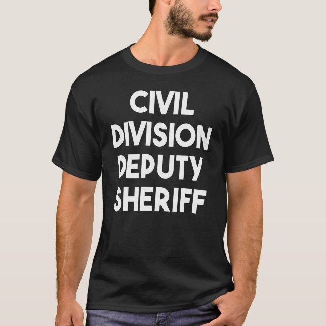 Camiseta Vice-xerife da Divisão Civil (Frente)