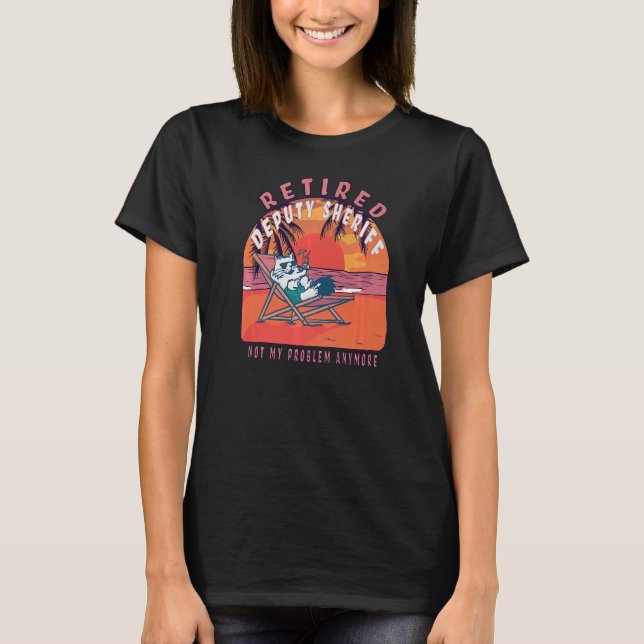 Camiseta Vice-xerife Vintage aposentado (Frente)