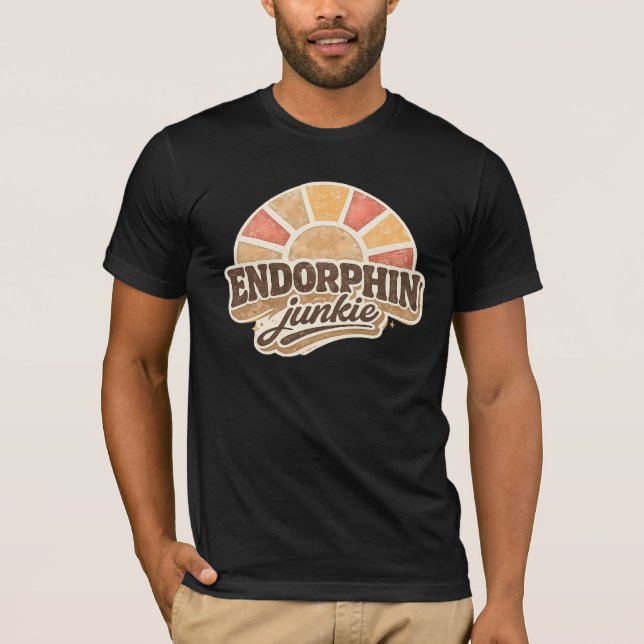 Camiseta Viciada em Endorfina - Boho Exercício Boêmio Sol E (Frente)