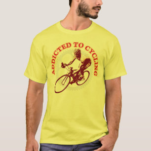 Camiseta Viciado a dar um ciclo o design impressionante