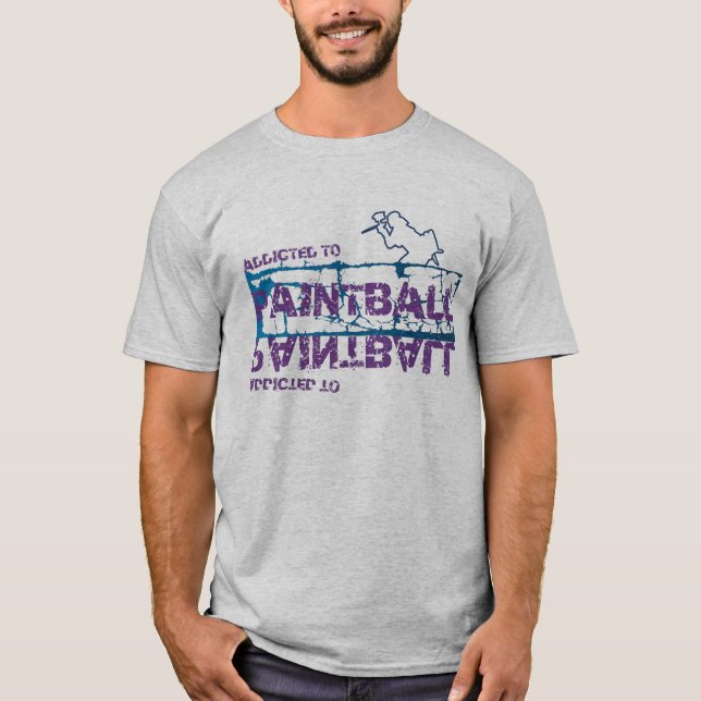 Camiseta Viciado ao t-shirt do Paintball (Frente)