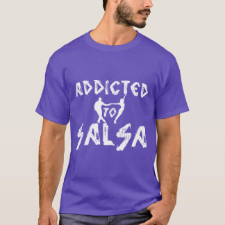 Camiseta VICIADO ao tshirt da SALSA com casal da dança