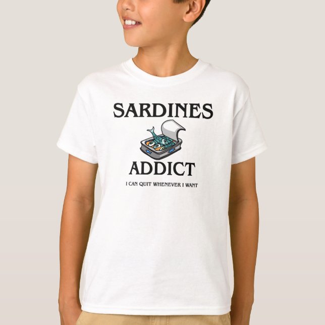 Camiseta Viciado das sardinhas (Frente)