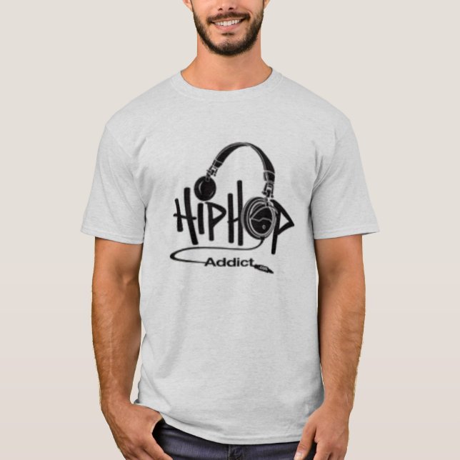 Camiseta viciado do hip-hop (Frente)