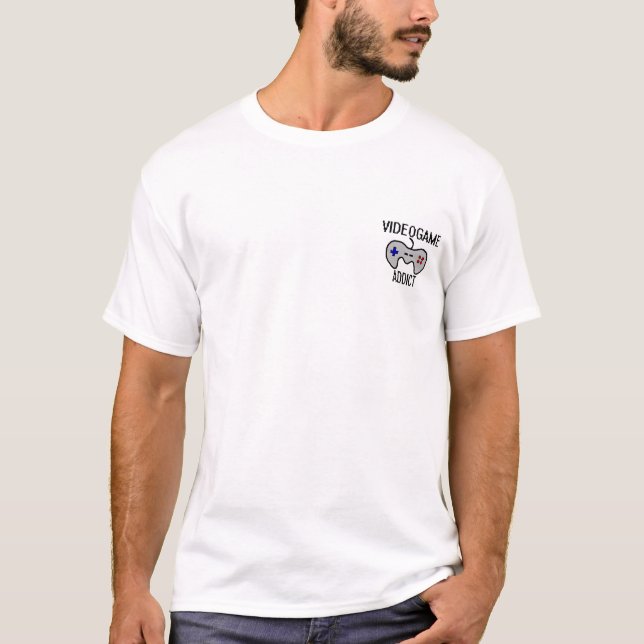 Camiseta Viciado do videogame (Frente)