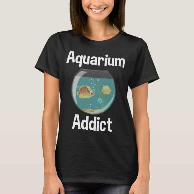 Camiseta Viciado em aquário (Frente)