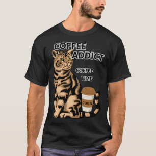 CAMISETA VICIADO EM CAFÉ