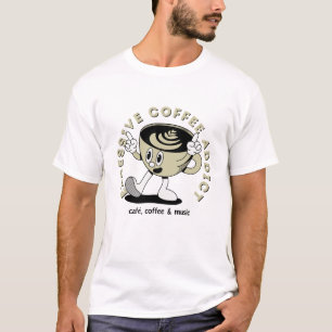 Camiseta Viciado em café em excesso