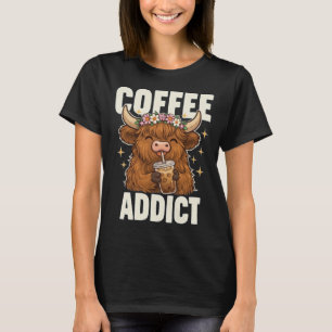Camiseta Viciado em Café Vaca das Terras Altas