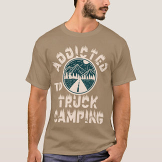 Camiseta Viciado em camping de caminhão menino