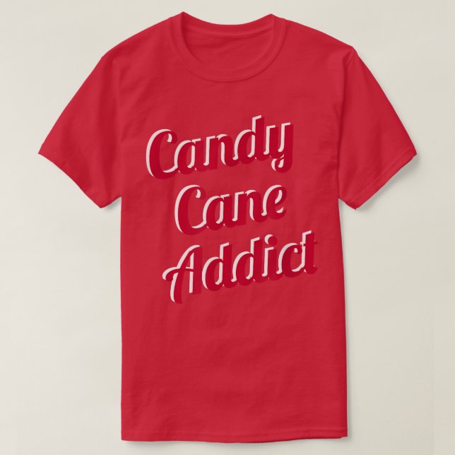 Camiseta Viciado em Candy Cane (Frente do Design)