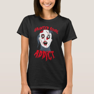 Camiseta Viciado em casa de banho assombrado Halloween 1