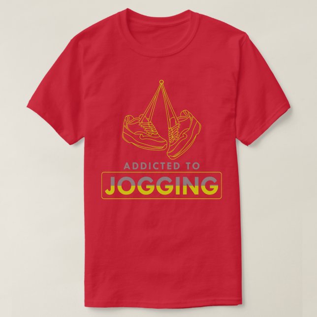 Camiseta Viciado em corrida (Frente do Design)