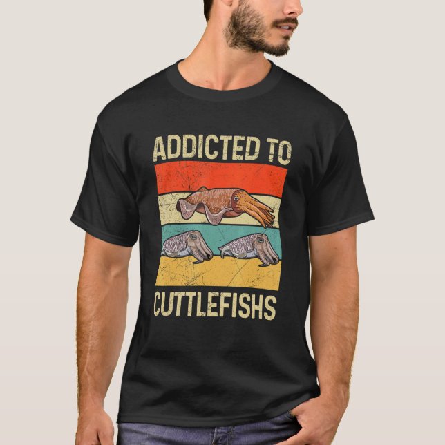 Camiseta Viciado em cotas para Cephalópode (Frente)