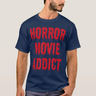 Camiseta Viciado em filme de terror retrô