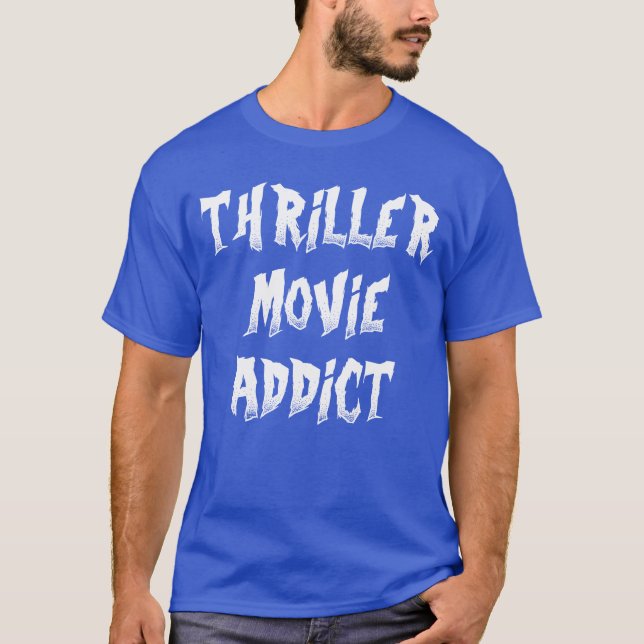 Camiseta Viciado em filmes de suspense vintage (Frente)