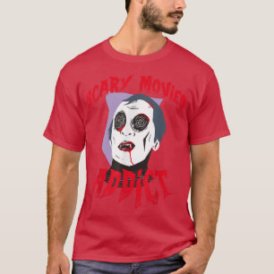 Camiseta Viciado em filmes de terror assustador - Halloween