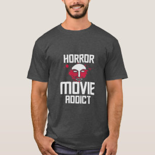 Camiseta Viciado em filmes de terror menino menina