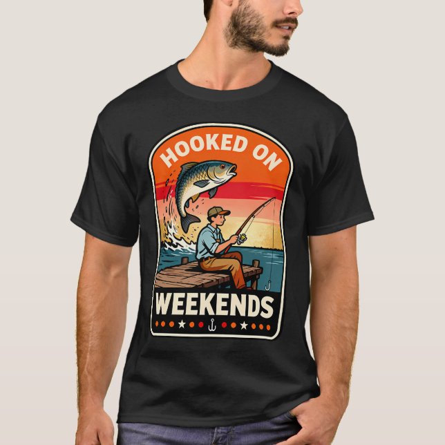 Camiseta Viciado em Fins de Semana (Frente)