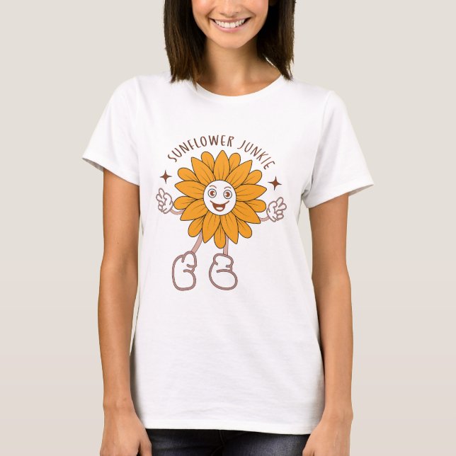 Camiseta Viciado em girassóis  (Frente)