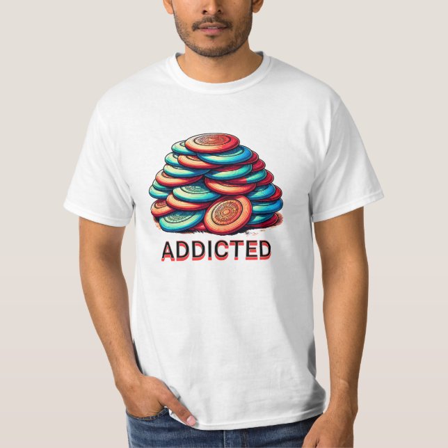 Camiseta Viciado em Golfe de Disco | Engraçado (Frente)