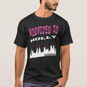 Camiseta Viciado em Holly Vacation Humor Trip Michigan To