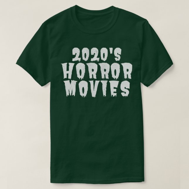 Camiseta Viciado em horror na década de 2020 (Frente do Design)