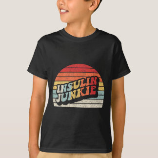 Camiseta Viciado em Insulina Diabético Engraçado Diabetes T