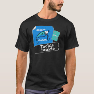 Camiseta Viciado em Iscas Design Engraçado Pescador